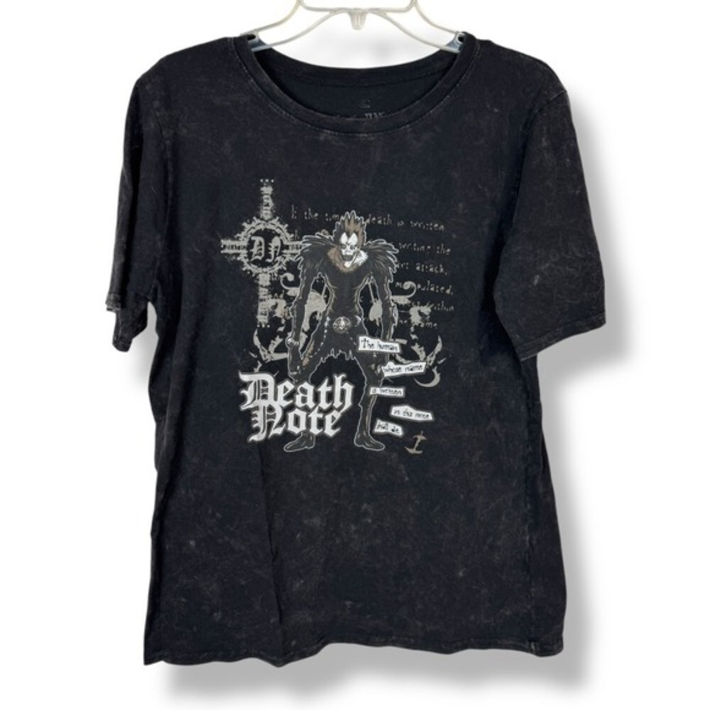 Death Note Ryuk Shirt Mens Size XL Black‎ Grunge Anime Graphic Tee Goth Punk Y2K